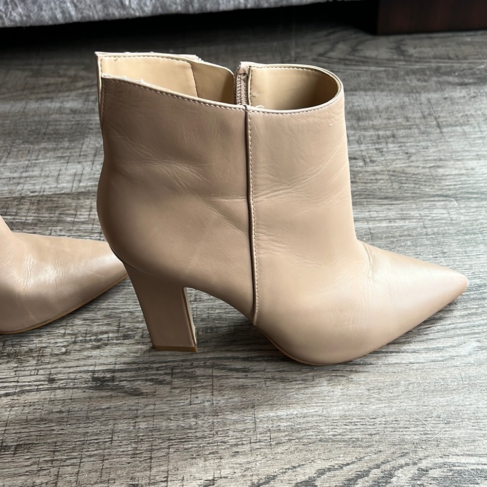 Tan booties
